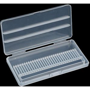 30 Slots Plastic Nail Boor Opbergdoos Display Container Case Manicure Gereedschap Lege Stand Houder Voor Frees