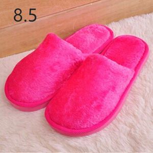 1 Paar Vrouwen Mannen Schoenen Slippers Mannen Warme Thuis Pluche Zachte Slippers Binnenshuis Anti-Slip Winter Floor Slaapkamer Schoenen chaussures Femme