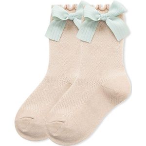 Baby Little Girls Breathable Socks Bowknot Knee High Children Tube Socks Bows Ruffle Kids Girl Socks