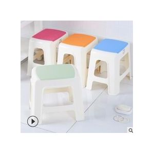 Volwassen plastic kruk verdikte huishouden creatieve mode schoenen kruk kinderen kleine kruk thee tafel kruk badkamer kruk