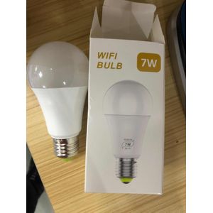 E27 Wifi Smart Led Lamp Rgb Dimbare App Controle Voor Alexa Google Home 7 W Assistent Voice Control Wake Smart licht Nachtlampje