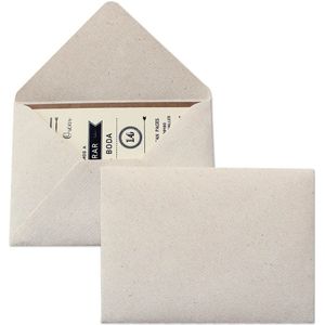Kieskeurig Bruid Rustieke Bruiloft Uitnodigingen Enveloppen 5x7 Vintage textuur Envelop voor Kaarten Blanco Enveloppen-Set van 20 stuks