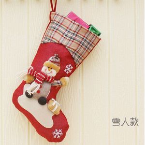 Kerst Kous Mini Sok Kerstman Candy Bag Xmas Tree Opknoping Decor