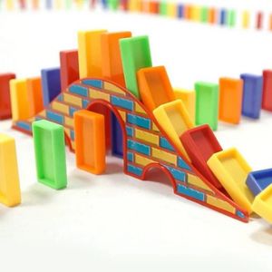Domino Blokken Kinderen Kleur Sorteren Kids Vroeg Domino Puzzel Games Educatief Speelgoed Voor Kinderen Grappig Plastic Speelgoed