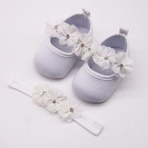 Dihope Mode Eerste Baby Walker Schoenen Kids Meisjes Baby Party Ballerina Schoenen Baby 3D Bloem Strass Casual Schoenen