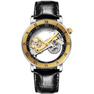 Creatieve Horloges Mannen 3ATM Waterdichte Transparante Case Automatische Mechanische Horloge Mens Tourbillon Horloges Relogio Masculino