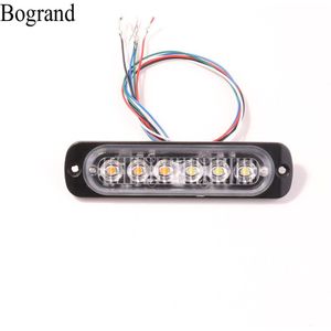 Bogrand Knipperlicht Signaal Nood Voertuig Verlichting Strobe Light Bars Voor Trucks12v Led Waarschuwingslampje Grille Surface Mount