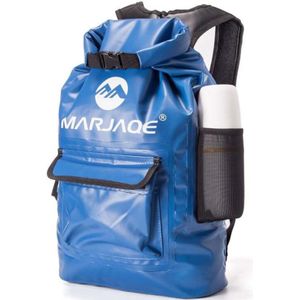 Pvc Waterdichte Dry Bag 22L Outdoor Opvouwbare Trekking Bag Strand Zwemmen Tas Rafting Rivier Oceaan Rugzak Zwart/Oranje/groen/Blauw