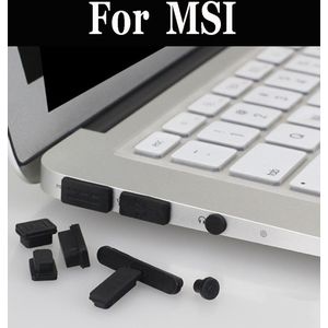 12Pcs Silicone Anti Dust Plug Cover Stopper Stof Plug Laptop Voor Msi Ws63 7rk Gf62 7re Gs65 8re Gv62 7re We73 8sk Gf75 8rc Ge75