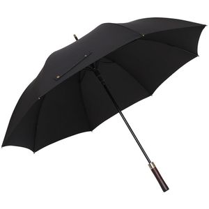 Grote Paraplu Winddicht Houten Handvat Luxe Lange Paraplu Regen Vrouwen Mannen Business Outdoor Grote Golf Paraplu 130Cm Diameter