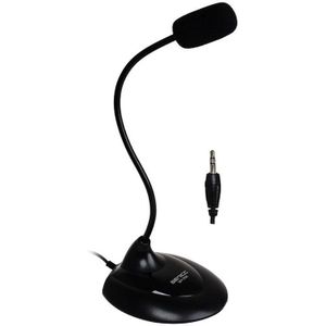 SENICC SM-008 Flexibele Stand Mini Studio Speech Microfoon 3.5mm Plug Zwanenhals Mic Bedrade Microfoon voor Computer PC Notebook