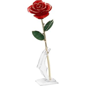 1 Set Woondecoratie Accessoires Rose Bloem Delicate Stijlvolle 24K Gold Rose Rose Rose Bloem Voor meisje Vrouw