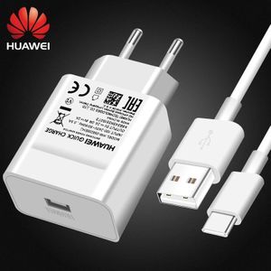 Huawei Fast Charger 18W Qc 2.0 Quick Charge Adapter Usb C Kabel For A P20 P30pro P40pro P10 P9 Lite p8 Honor 9 8 Nova 2 3i 4 V10