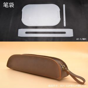 Diy Leather Craft Pen Rits Naaien Patroon Pvc Template