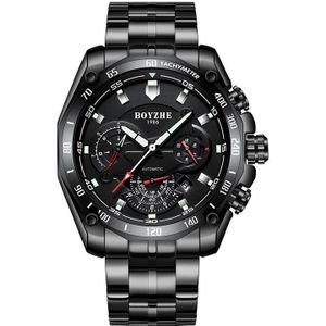 Boyzhe Top Luxe Modemerk Automatische Mechanische Horloge Mannen Roestvrij Staal Horloges Relogio Masculino Mannen Sport Horloges
