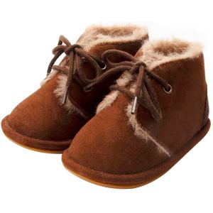 Pasgeboren Baby Booties Winter Warm Fur Ling Sneakers Antislip Rubber Sole Baby Prewalkers Laarzen