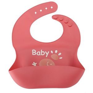 Baby Bib Waterdicht Leuke Olifant Zachte Baby Slabbetjes Schoon Food-Grade Siliconen Baby Accessoires Bib B