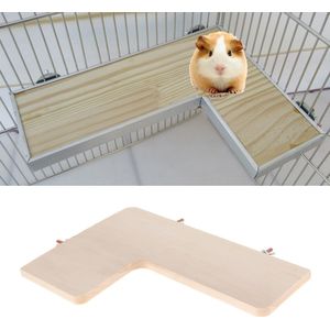 Houten Hamster Springplank Squirral Platform Cavia Speelgoed Kooi Accessoires