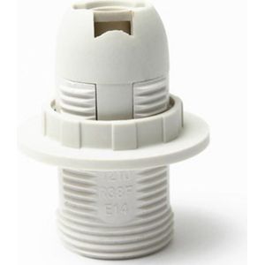 Mini Edisons Schroef Ses Praktische E14 Base Gloeilamp Lamphouder Hanger Socket Lampenkap Ring 250V 2A Zwart/ wit