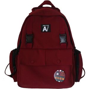 Student Mannen Trendy Rugzak Vrouwen Mode Jongen Schooltas Kawaii Meisje Waterdichte Nylon Rugzak Mannelijke Boek Vrouwelijke College Bag Lady