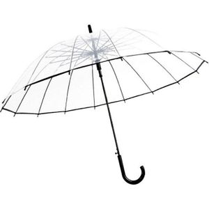 Yesello Transparante Lange Handvat Regen Paraplu Ultra Licht Vrouwen Kids Parasol Regen Paraplu Semi-Automatische Vrouwelijke Paraplu
