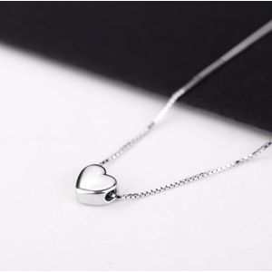 S925 Sterling Zilveren Ketting Liefde hartvormige Ketting Vrouwelijke Bruiloft Sieraden Lange Ketting Persoonlijkheid Hanger Sieraden