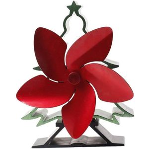 Drie-Kleur Kerst Villa Haard Fan Kerstboom Koelventilator Smart Elektrische Haard Ventilator Kachel Ventilator