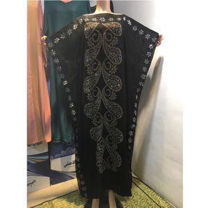 Mode Afrika Stijl Abaya Lange Dashiki Diamant Vleermuis Kleren Zwarte Jurk Kalama Losse En Comfortabele Moslim Gewaad Voor Lady