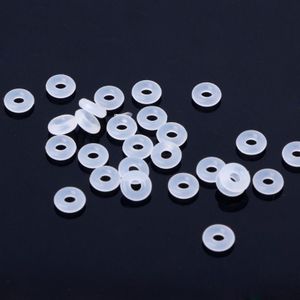 100Pcs Silicone Rubber Stoppers Ring Kraal Spacer Charme Armband Voor Sieraden Diy 62KE