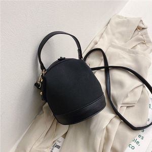 Ranhuang Komen Vrouwen Mini Schoudertassen Mode Emmer Zakken Pu Lederen Handtassen Ontwerpers Messenger Bags Zwart A1762
