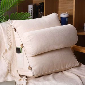 45Cm Stereo Couch Bed Driehoekige Rugleuning Kussen Taille Kussen Wasbaar Bank Rest Huishouden Slaapkamer Beddengoed