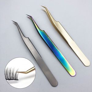 Professionele Wimpers Pincet Voor Wimpers Extension Nauwkeurige Wenkbrauw Pincet Tangen Wees Clip Makeup Tools Anti-Statische