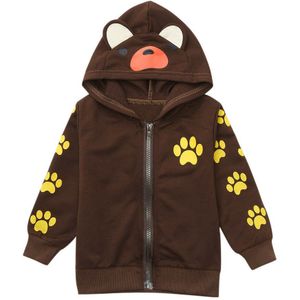 Baby Peuter Baby Jongens Meisjes Cartoon Beer Hooded Sweater Jas Tops Outfits moleton infantil kids hoodies peuter kleding