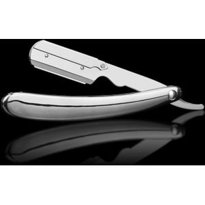 Mode Mannen Scheerapparaat Rechte Baard Scheren En Zorg Scheermes Gold Plating Professionele Kapper Kappers Scheermes Gereedschaphouder