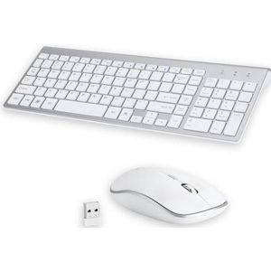 Ultra-Dunne Stijlvolle Draadloze 2.4G Mute Toetsenbord Muis Set Voor Computers/Laptops Toetsenbord Muis Combo Computers Accessoires
