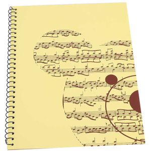 Leeg Muziek Notebook Muziek Papier Personeel Stave Muziek Score Manuscript Boek Schrijven Stave Notebook Piano Toetsenbord Notebook