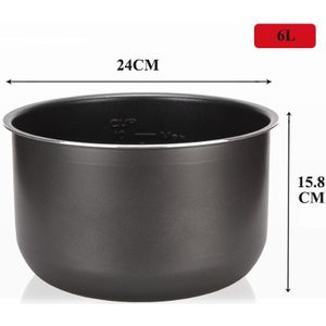 Elektrische Snelkookpan Liner 3L/4L/5L/6L Non-stick Pot Rijst Pot Innerlijke Gal zwart Kristal Innerlijke Accessoires Fornuis Onderdelen