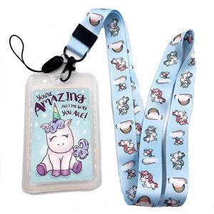 U Zijn Verbazingwekkende Slogan Unicorns Lanyard School Werk Id-kaart Badge Pass Unisex Meisje Jongens Houder Telefoon Accessoires