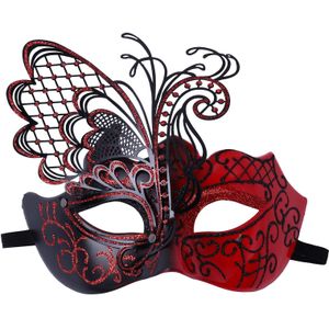 1 Sexy Kant Vlinder Oogmasker Adult Masquerade Dance Gezichtsmasker Venetiaans Carnaval Cosplay Party Gezicht Cover Decoratie Masque
