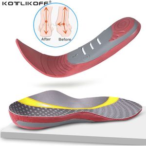 Kotlikoff Premium Orthopedische High Arch Ondersteuning Inlegzolen 3D Arch Ondersteuning Platte Voeten Inserts Pad Vrouwen Mannen Orthopedische Voet Pijn