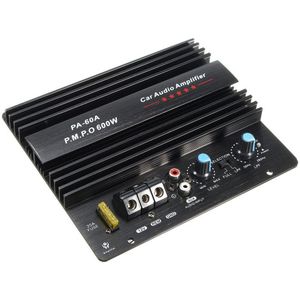 PA-60A 12V Mono 600W High Power Car Audio Versterker Draadtrekken Krachtige Bass Subwoofers Versterker Met 20A zekering