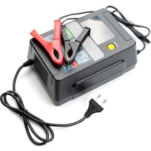 Volautomatische Auto Acculader 12V 8A / 24V 4A Intelligente Snelle Power Opladen Nat Droog Lood-zuur digitale Lcd Display
