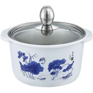 1 pc 1200 ml Anti-strijken Een persoon een pot kleine pot Commerciële Inductie Gebruik Clear Soeppan enkele Pot