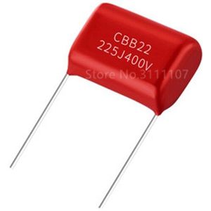 10Pcs 225J400V 225 400V 2200PF Cbb Polypropyleen Film Condensator 400V225J 2.2Uf Toonhoogte 20Mm