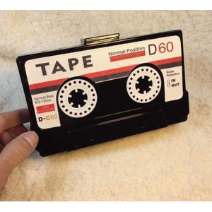 Persoonlijkheid Transparante Tape Cassettes Avond Clutch Bag Acryl Harde Box Clutch High-End Handtas Kleine Party Purse Handtassen