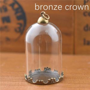 10 set 38*25mm holle buis glazen pot met instelling base kralen cap set glazen flesjes hanger glas fles sieraden bevindingen