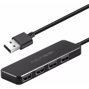 Acasis USB 2.0 3.0 Compact Draagbare Hoge Snelheid HUB Ondersteuning Multipe USB Decice Hub voor PC Laptop 4 Poorten Extension adapter