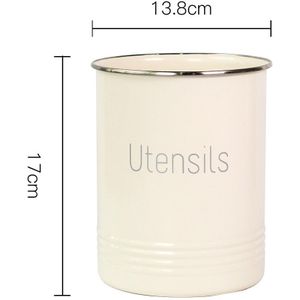 Ronde Gebruiksvoorwerp Opslag Jar Keuken Servies Organizer Potten Geen Deksel Koken Tool Metalen Doos Scandinavië Cosmetische Borstel Container