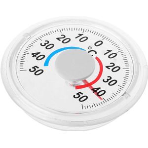 TFA Binnen/buitenthermometer analoog van eikenhout - geolied