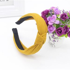 Hoofdband Bow Knot Cross Tie Fluwelen Headwrap Pure Kleur Eenvoud Haarband Hoepel Повязки На Голову Женск